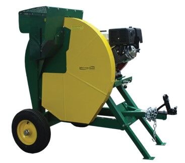MILLERS FALLS 700MM TOWABLE LOGWOOD SWING SAW 13HP MANUAL START