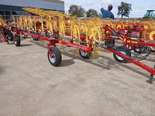 NEW SITREX TR9 9 WHEEL INLINE HAY RAKE
