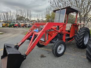 USED MASSEY FERGUSON 355 ROPS TRACTOR WITH FRONT END LOADER