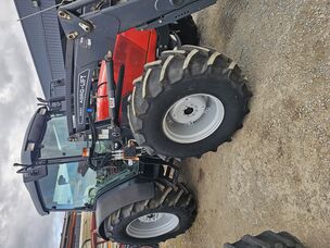 USED SAME EXPLORER 100E CAB TRACTOR WITH LOADER