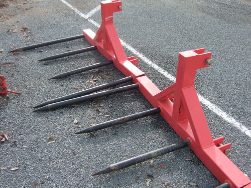 TWM linkage round square bale forks