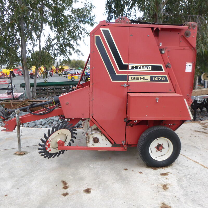 USED GEHL 1470 TDC ROUND BALER Konigs Shepparton Pty. Ltd