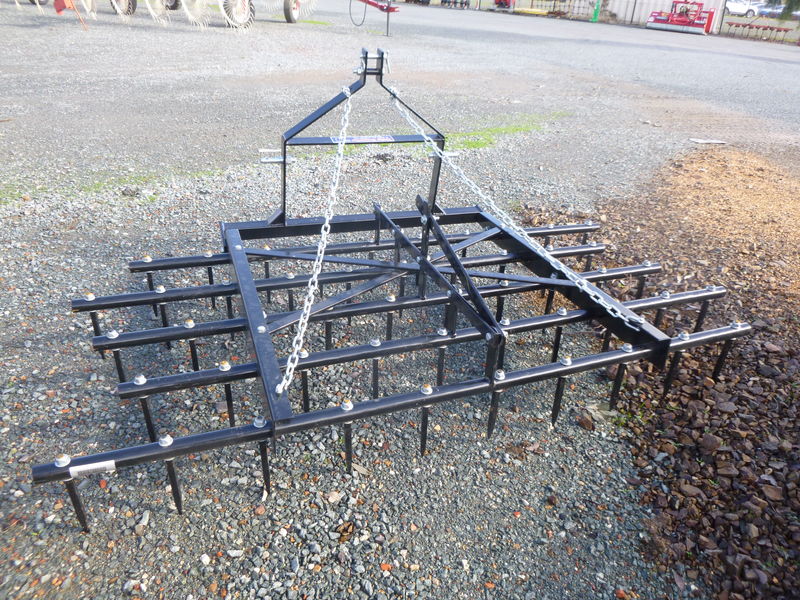 twm 4ft 6in spike harrow adjustable 3 point linkage 