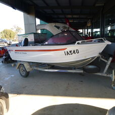 USED QUINTEX 445 ESTUARY FISHING BOAT & TRAILER