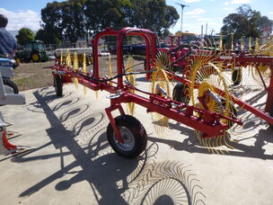 USED ROSSI 9 WHEEL INLINE HAY RAKE